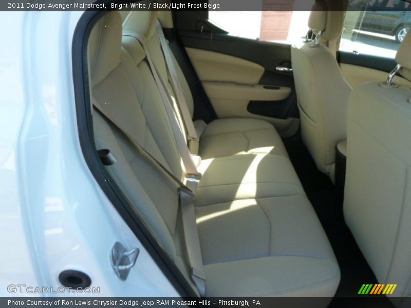 Bright White / Black/Light Frost Beige 2011 Dodge Avenger Mainstreet
