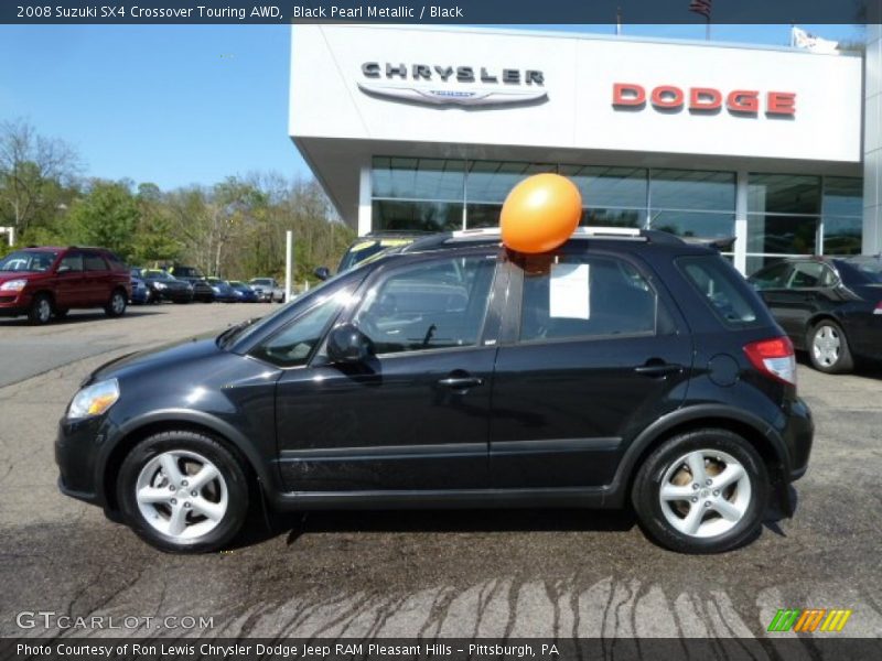 Black Pearl Metallic / Black 2008 Suzuki SX4 Crossover Touring AWD