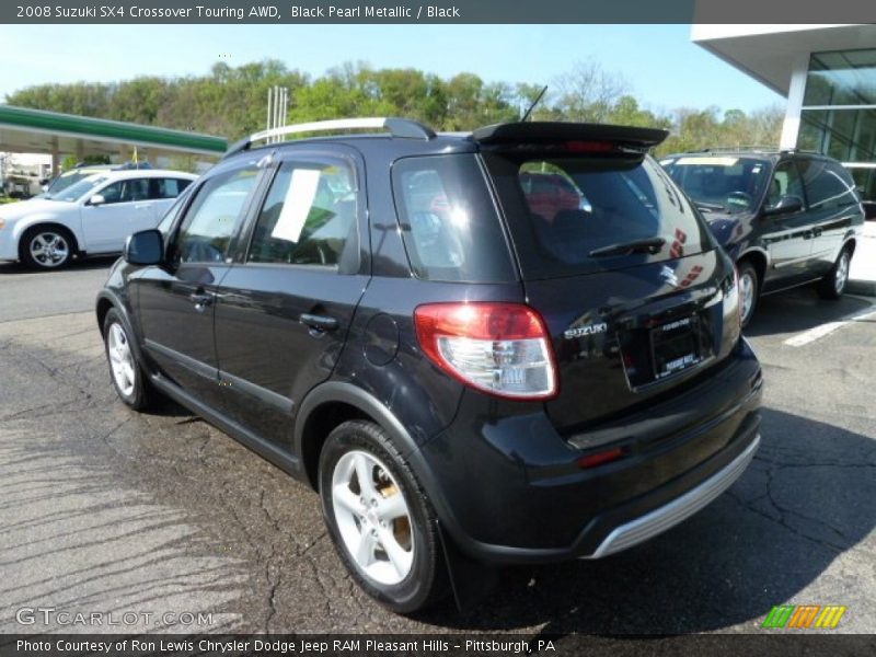Black Pearl Metallic / Black 2008 Suzuki SX4 Crossover Touring AWD
