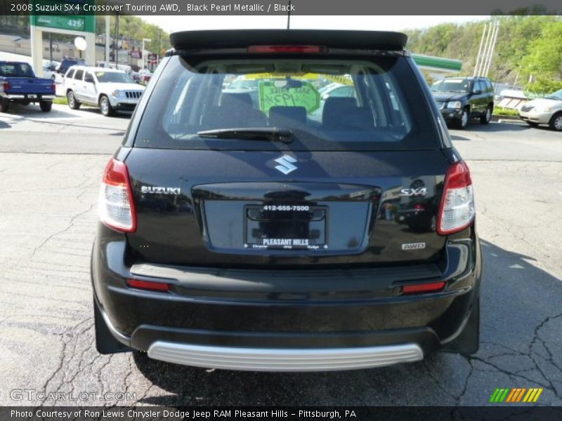 Black Pearl Metallic / Black 2008 Suzuki SX4 Crossover Touring AWD