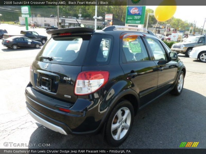 Black Pearl Metallic / Black 2008 Suzuki SX4 Crossover Touring AWD