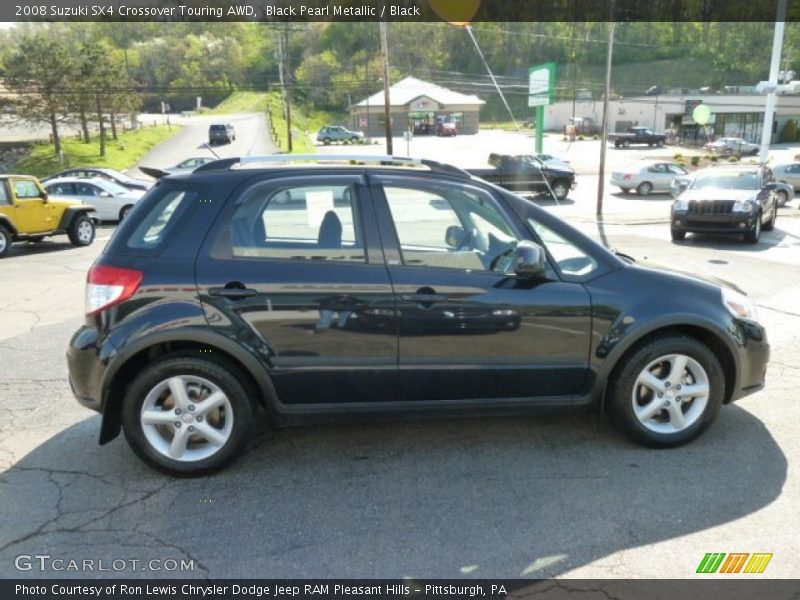 Black Pearl Metallic / Black 2008 Suzuki SX4 Crossover Touring AWD