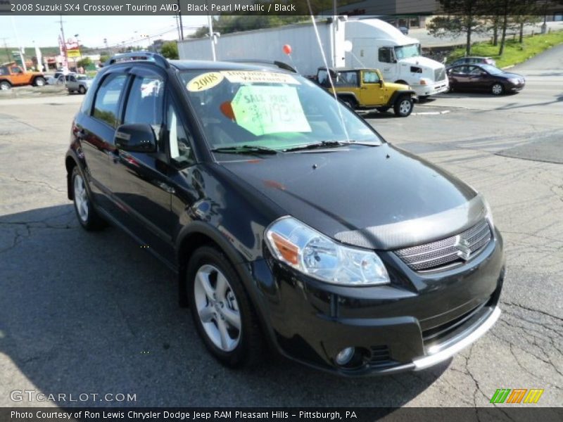 Black Pearl Metallic / Black 2008 Suzuki SX4 Crossover Touring AWD