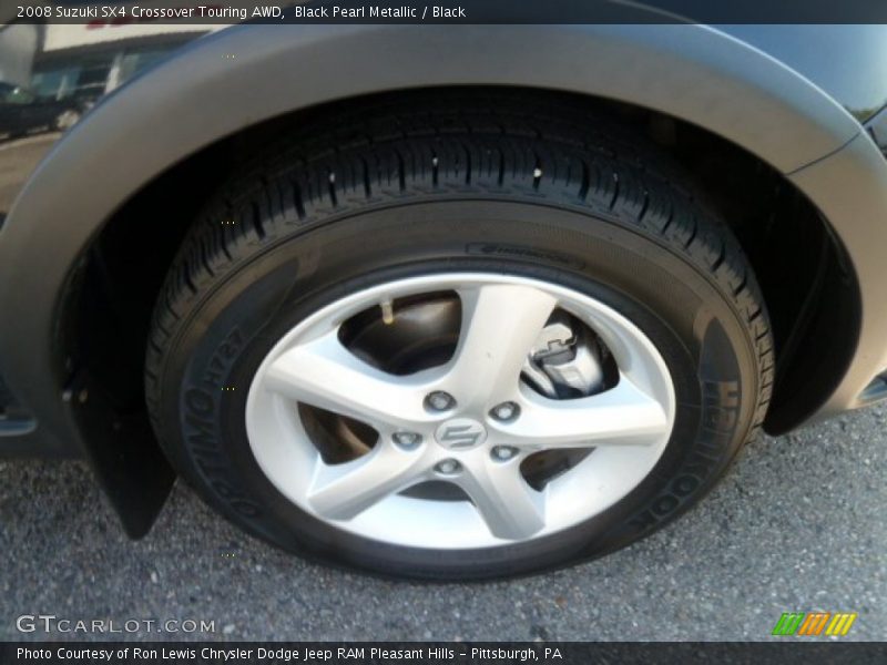 Black Pearl Metallic / Black 2008 Suzuki SX4 Crossover Touring AWD