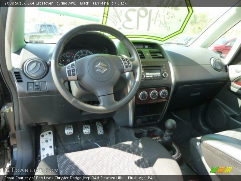Black Pearl Metallic / Black 2008 Suzuki SX4 Crossover Touring AWD
