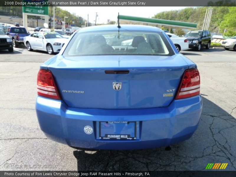 Marathon Blue Pearl / Dark Slate Gray/Light Slate Gray 2008 Dodge Avenger SXT