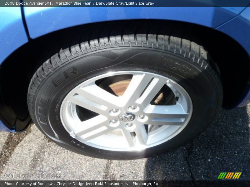 Marathon Blue Pearl / Dark Slate Gray/Light Slate Gray 2008 Dodge Avenger SXT