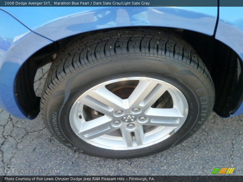 Marathon Blue Pearl / Dark Slate Gray/Light Slate Gray 2008 Dodge Avenger SXT