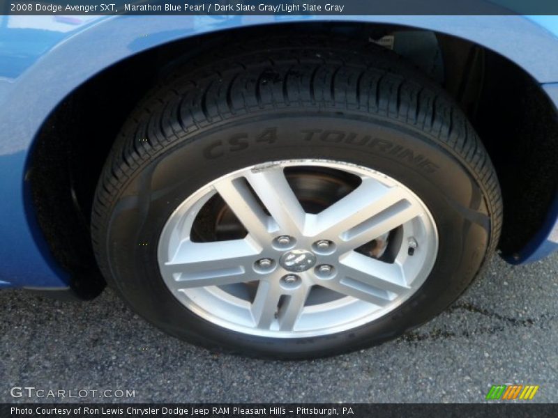 Marathon Blue Pearl / Dark Slate Gray/Light Slate Gray 2008 Dodge Avenger SXT