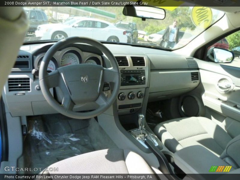 Marathon Blue Pearl / Dark Slate Gray/Light Slate Gray 2008 Dodge Avenger SXT