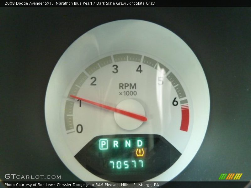 Marathon Blue Pearl / Dark Slate Gray/Light Slate Gray 2008 Dodge Avenger SXT