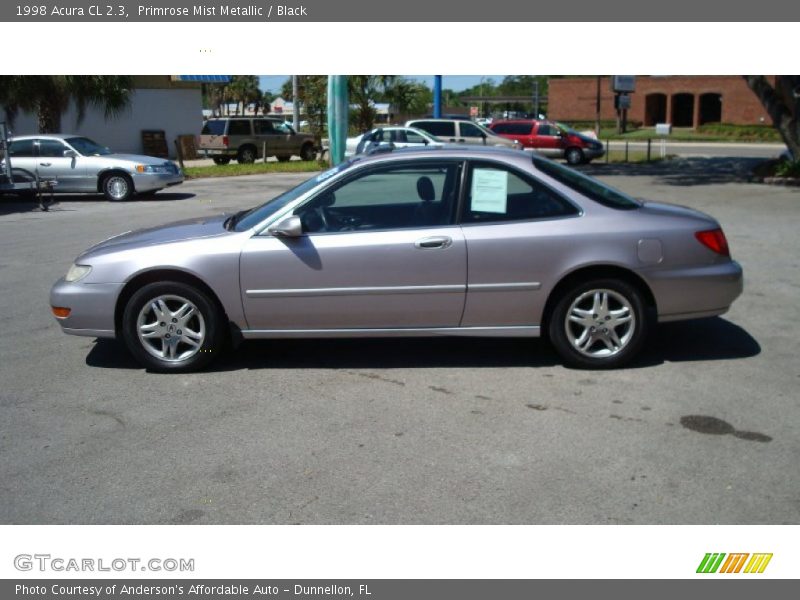 Primrose Mist Metallic / Black 1998 Acura CL 2.3