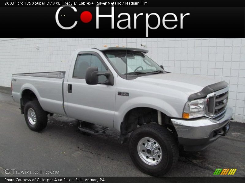 Silver Metallic / Medium Flint 2003 Ford F350 Super Duty XLT Regular Cab 4x4