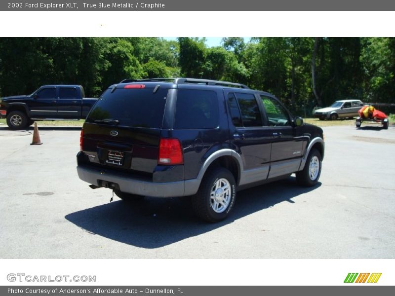 True Blue Metallic / Graphite 2002 Ford Explorer XLT