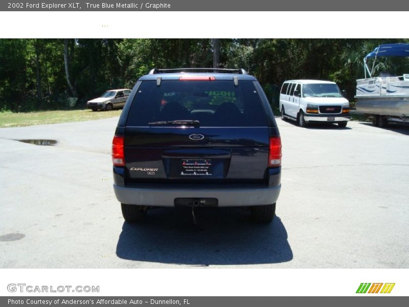 True Blue Metallic / Graphite 2002 Ford Explorer XLT