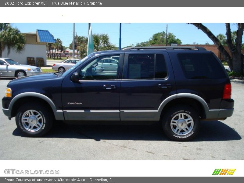 True Blue Metallic / Graphite 2002 Ford Explorer XLT