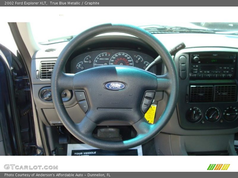 True Blue Metallic / Graphite 2002 Ford Explorer XLT