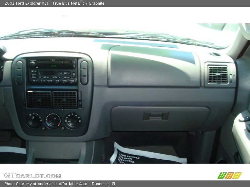 True Blue Metallic / Graphite 2002 Ford Explorer XLT