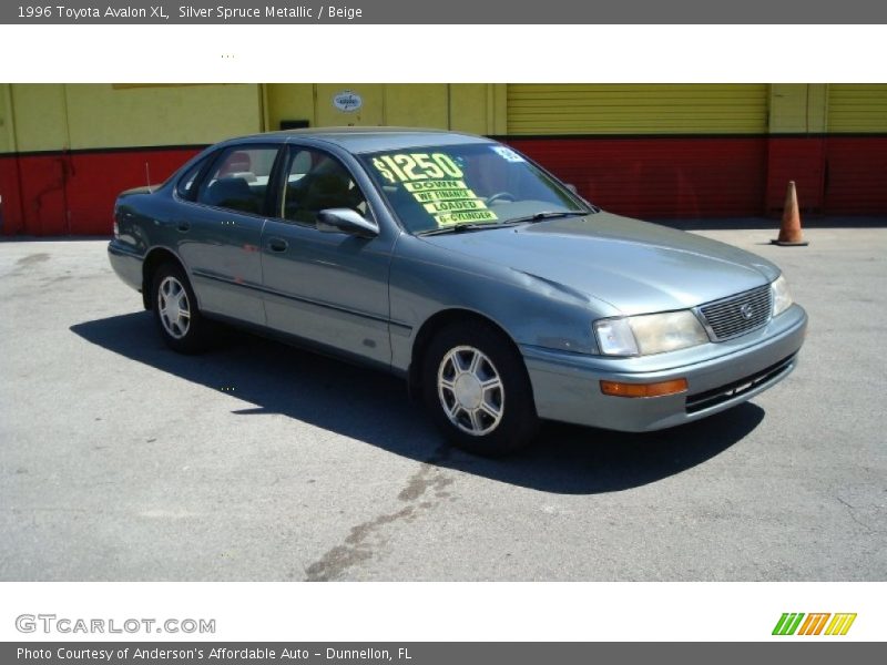 Silver Spruce Metallic / Beige 1996 Toyota Avalon XL