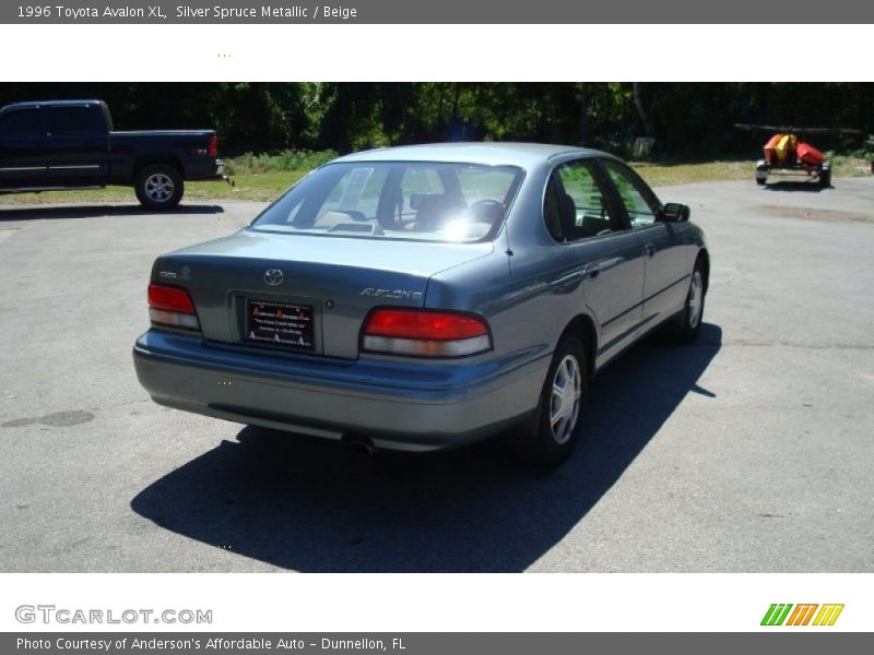 Silver Spruce Metallic / Beige 1996 Toyota Avalon XL