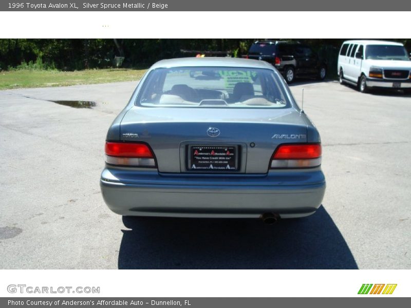 Silver Spruce Metallic / Beige 1996 Toyota Avalon XL