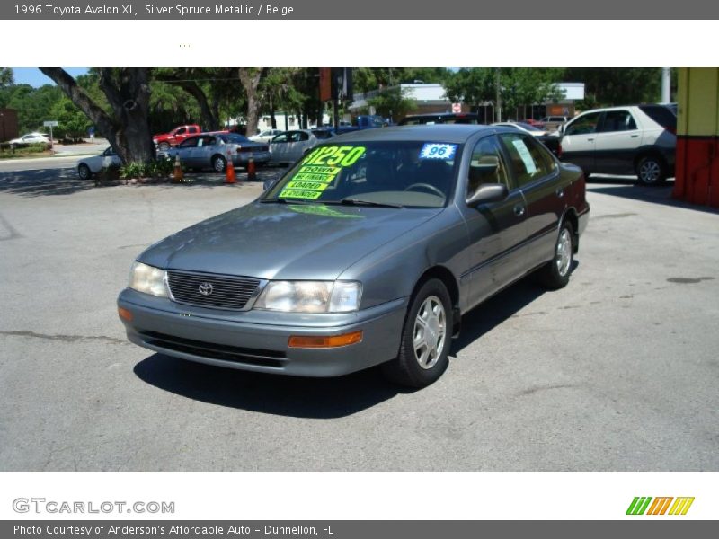 Silver Spruce Metallic / Beige 1996 Toyota Avalon XL