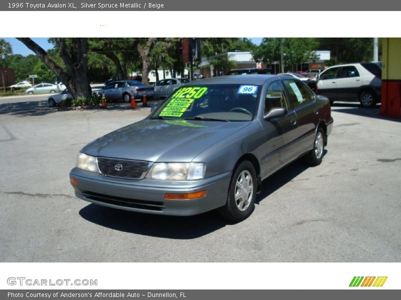 Silver Spruce Metallic / Beige 1996 Toyota Avalon XL