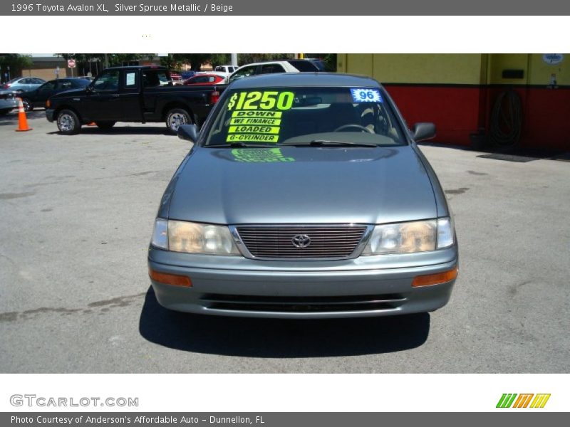 Silver Spruce Metallic / Beige 1996 Toyota Avalon XL