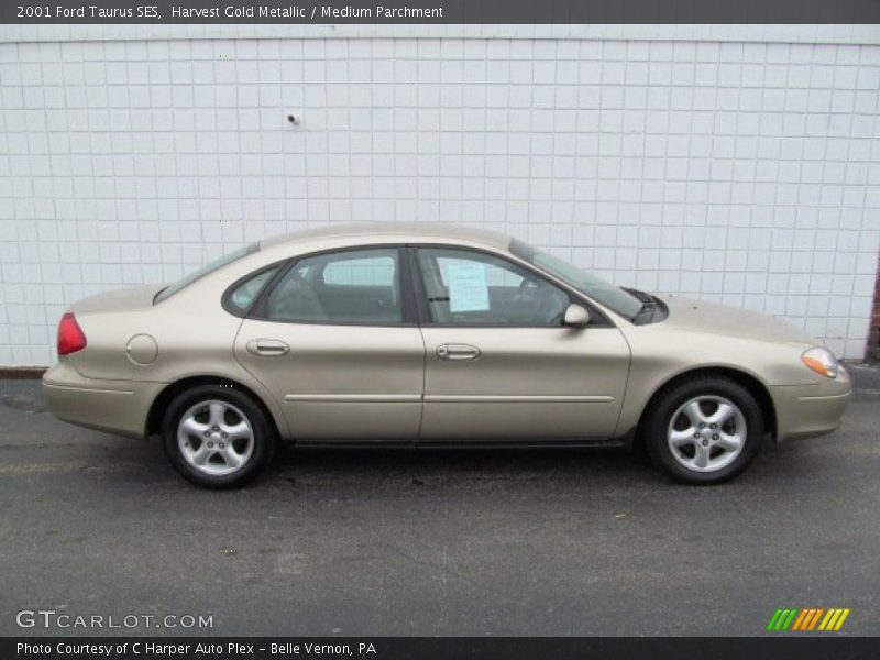 Harvest Gold Metallic / Medium Parchment 2001 Ford Taurus SES