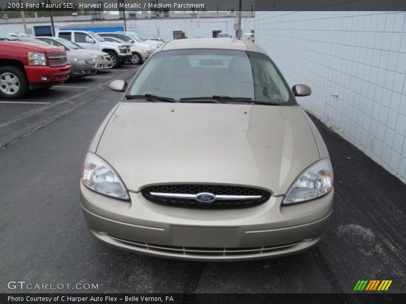 Harvest Gold Metallic / Medium Parchment 2001 Ford Taurus SES