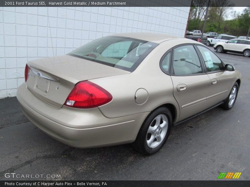 Harvest Gold Metallic / Medium Parchment 2001 Ford Taurus SES