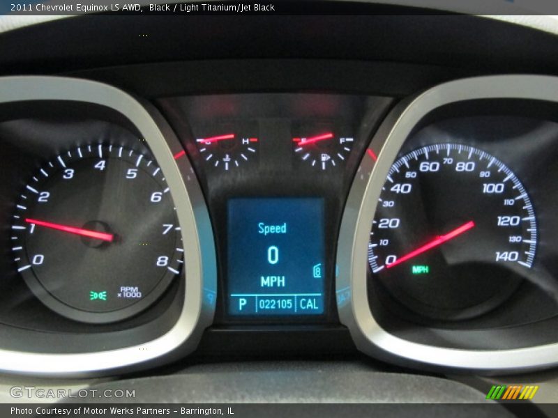 Black / Light Titanium/Jet Black 2011 Chevrolet Equinox LS AWD