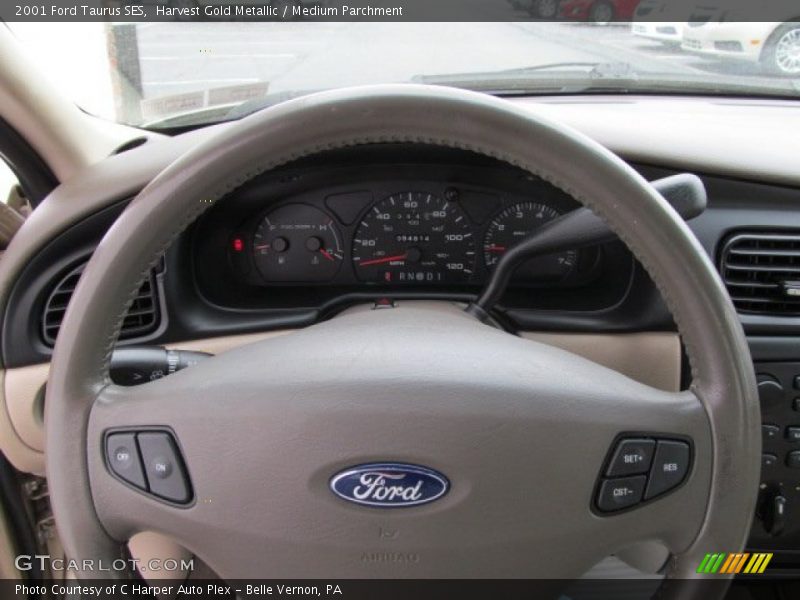 Harvest Gold Metallic / Medium Parchment 2001 Ford Taurus SES