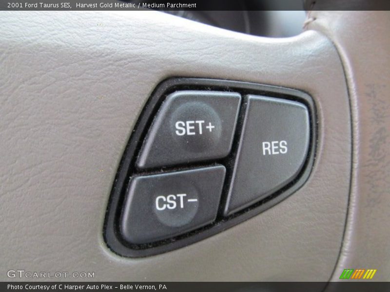 Harvest Gold Metallic / Medium Parchment 2001 Ford Taurus SES