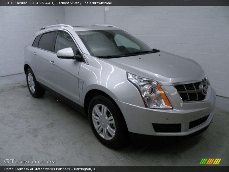 Radiant Silver / Shale/Brownstone 2010 Cadillac SRX 4 V6 AWD