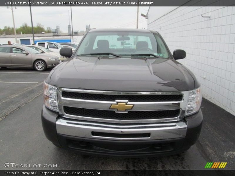 Taupe Gray Metallic / Dark Titanium 2010 Chevrolet Silverado 1500 Regular Cab 4x4