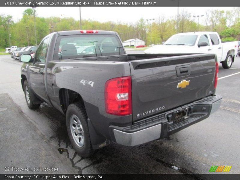 Taupe Gray Metallic / Dark Titanium 2010 Chevrolet Silverado 1500 Regular Cab 4x4
