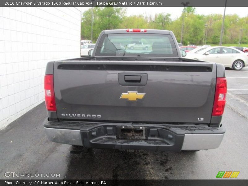 Taupe Gray Metallic / Dark Titanium 2010 Chevrolet Silverado 1500 Regular Cab 4x4