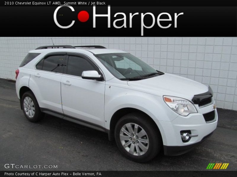Summit White / Jet Black 2010 Chevrolet Equinox LT AWD