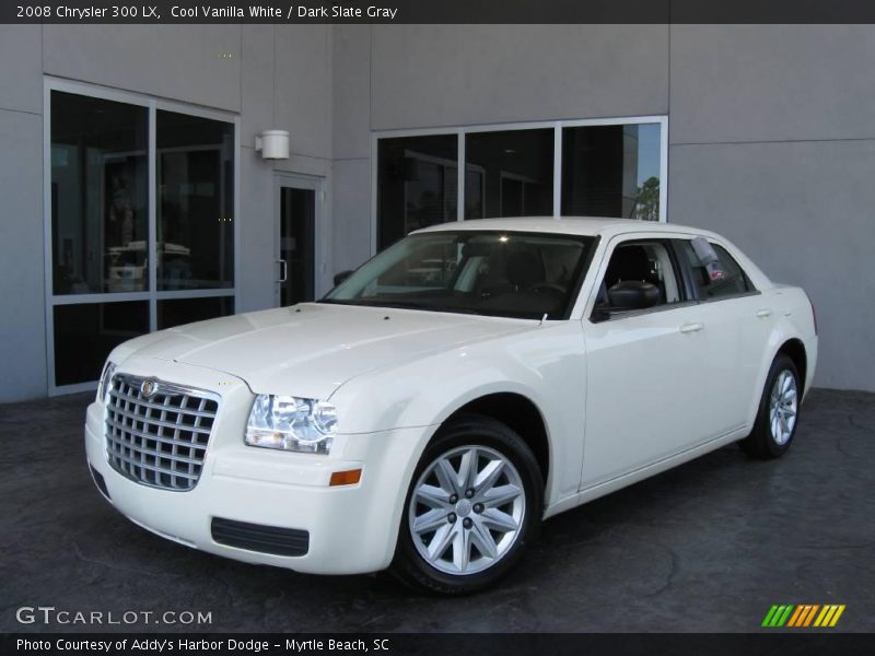 Cool Vanilla White / Dark Slate Gray 2008 Chrysler 300 LX