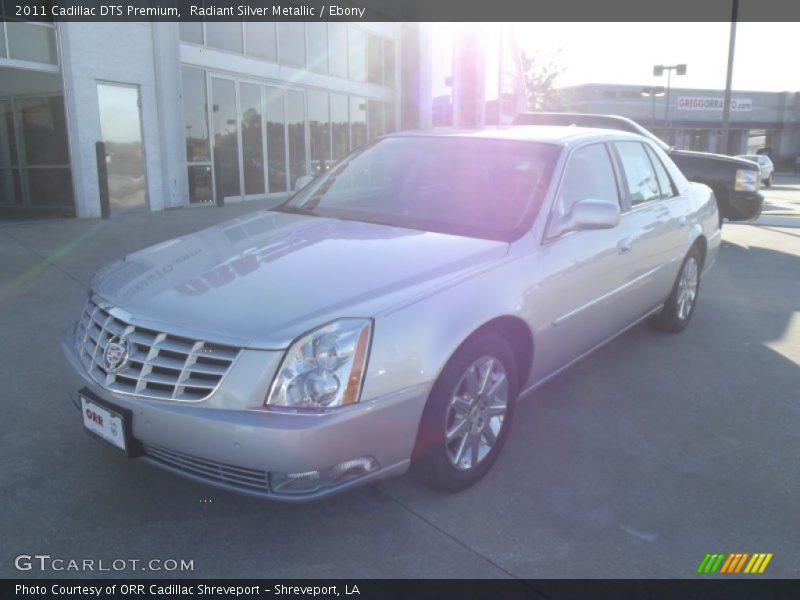 Radiant Silver Metallic / Ebony 2011 Cadillac DTS Premium