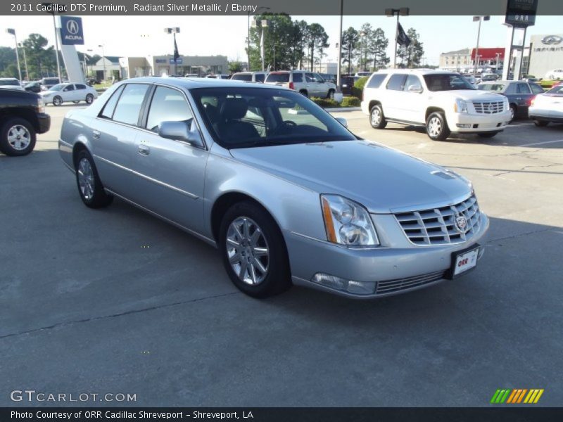 Radiant Silver Metallic / Ebony 2011 Cadillac DTS Premium