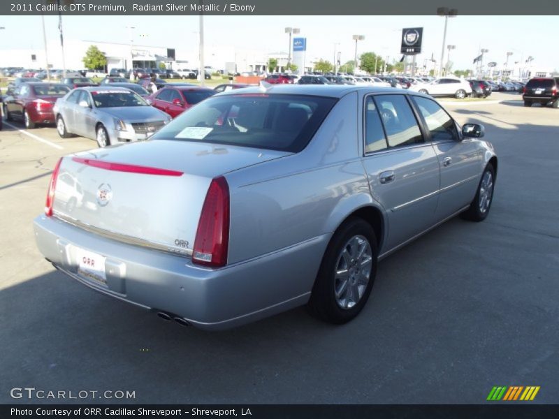Radiant Silver Metallic / Ebony 2011 Cadillac DTS Premium