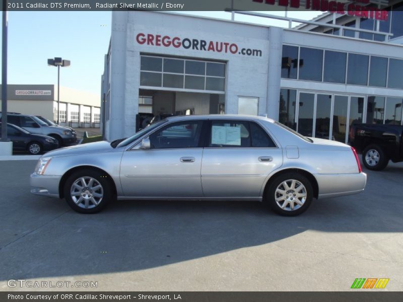 Radiant Silver Metallic / Ebony 2011 Cadillac DTS Premium