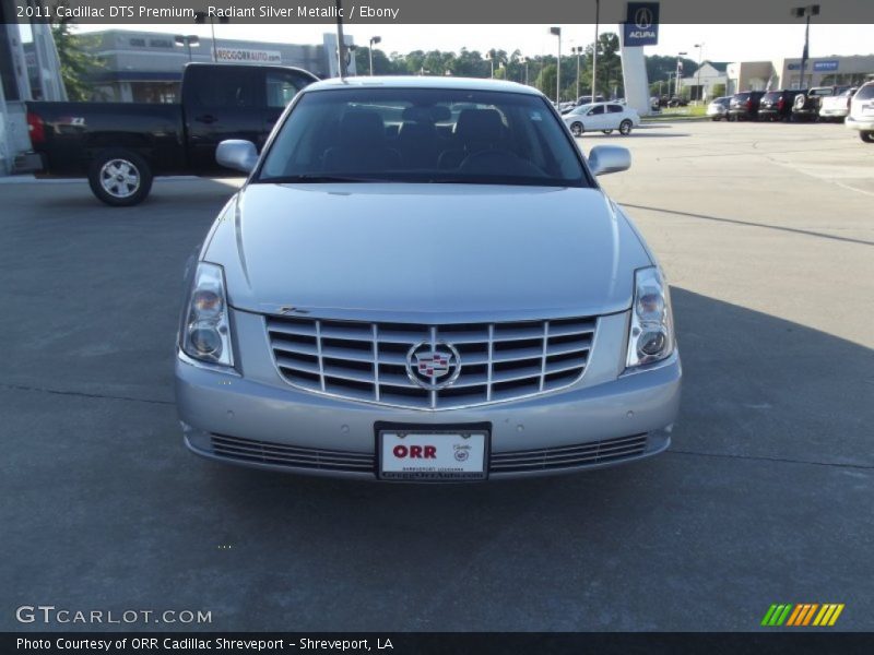 Radiant Silver Metallic / Ebony 2011 Cadillac DTS Premium