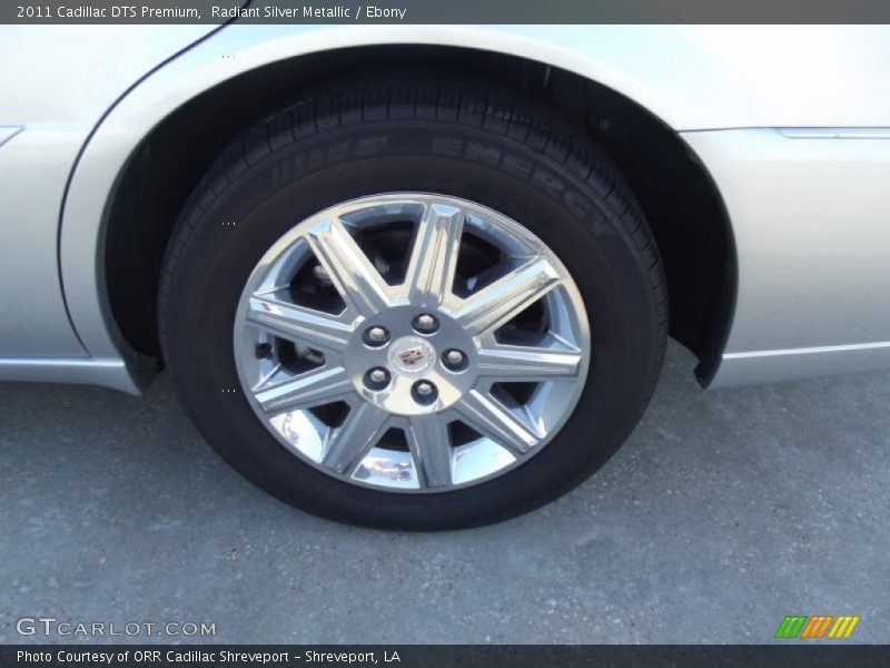 Radiant Silver Metallic / Ebony 2011 Cadillac DTS Premium