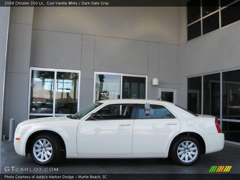 Cool Vanilla White / Dark Slate Gray 2008 Chrysler 300 LX