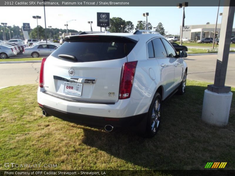 Platinum Ice Tricoat / Shale/Brownstone 2012 Cadillac SRX Performance