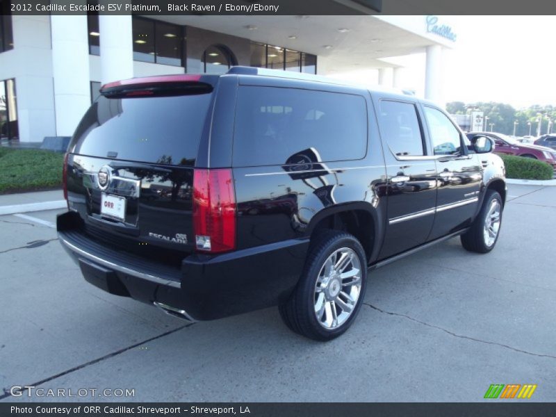 Black Raven / Ebony/Ebony 2012 Cadillac Escalade ESV Platinum