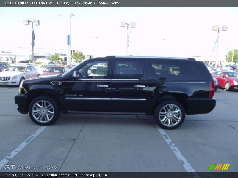 Black Raven / Ebony/Ebony 2012 Cadillac Escalade ESV Platinum